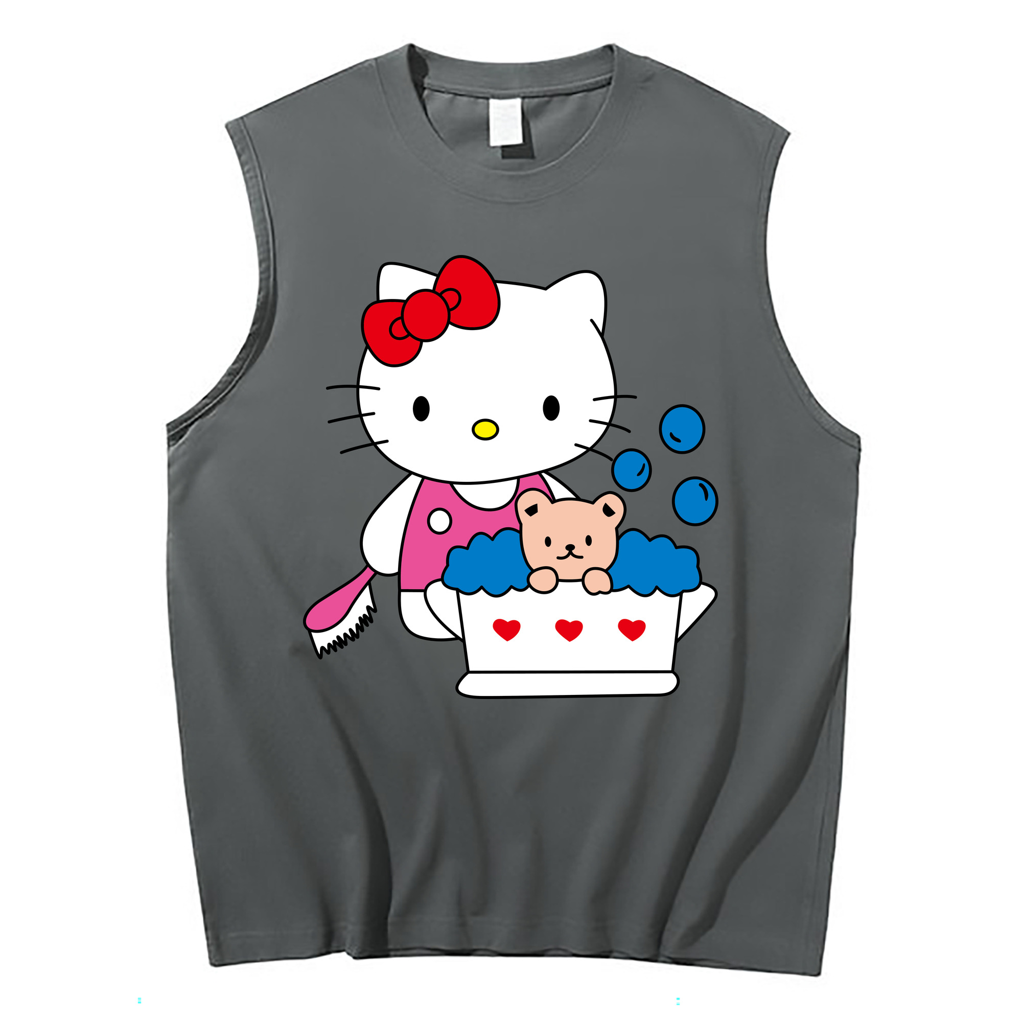 （画像用） Hello Kitty ハローキティ コットン100％タンクトップ（フロントプリント）